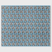 QR Codes für Happy Holidays Geschenkpapier (Flach)