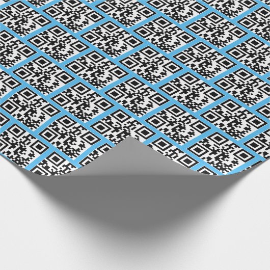 QR Codes für Happy Holidays Geschenkpapier (Ecke)