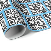 QR Codes für Happy Holidays Geschenkpapier (Rolleneckpunkt)