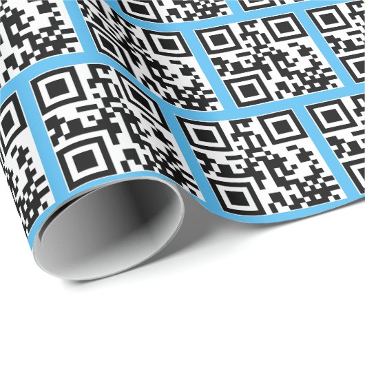 QR Codes für Happy Holidays Geschenkpapier (Rolleneckpunkt)