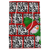 QR Codes für Happy Holidays Mittlere Geschenktüte (Vorderseite)