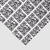 QR Codes für Happy Holidays Seidenpapier (Detail)