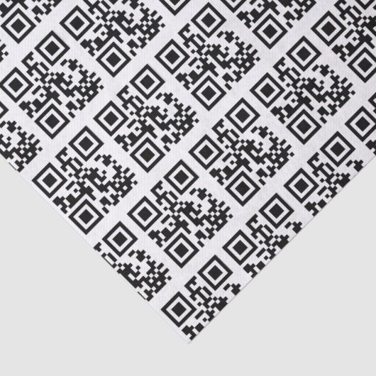 QR Codes für Happy Holidays Seidenpapier (Detail)