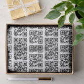 QR Codes für Happy Holidays Seidenpapier (Geschenk)