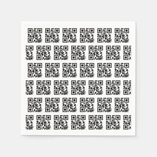 QR Codes für Happy Holidays Serviette (Vorderseite)