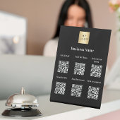 QR-Codes Gastinformation Hotel Resort Schwarz Sockelschild