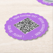 QR-Codescan und Text Paper-Untersetzer wählen Farb Untersetzer (angewinkelt)