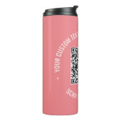  QR-Codescannen Informationen Benutzerdefinierte T Thermosbecher (Nach links gedreht)