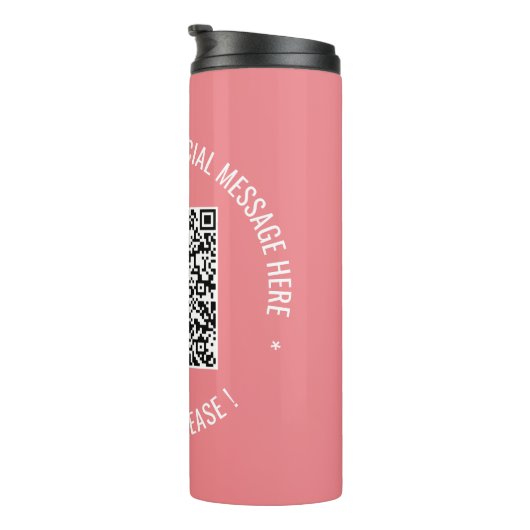 QR-Codescannen Informationen Benutzerdefinierte T Thermosbecher (Nach rechts gedreht)
