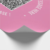 QR-Codescannen Informationen Benutzerdefinierte Te Geschenkpapier (Ecke)