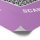 QR-Codescannen Informationen Benutzerdefinierte Te Poster (Ecke)