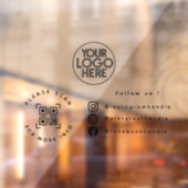 QR-CodeSozialen für einfache, benutzerdefinierte F Fensteraufkleber (Blatt 2)