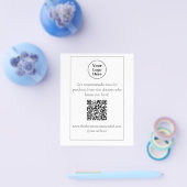 QR-Codetabellenanzeige Flyer (Einzeln)