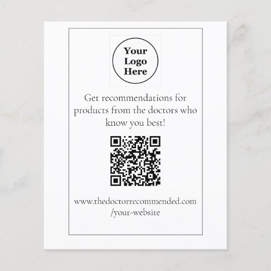 QR-Codetabellenanzeige Flyer (Vorne)