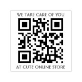QR-Codevorlage mit Text Permastempel (Design)