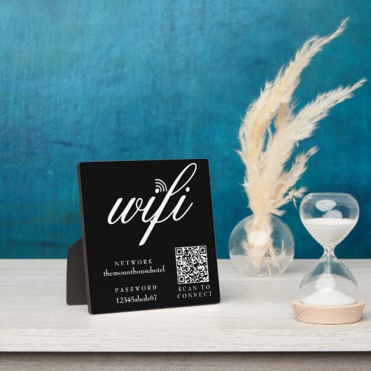 QR-Codezeichen für Wifi-Netzwerk und Kennwort Fotoplatte (InSitu)