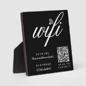 QR-Codezeichen für Wifi-Netzwerk und Kennwort Fotoplatte (Vorderseite)