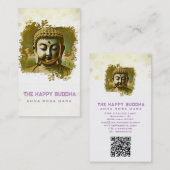 *~* QR Copper Künstlerisch Buddha AP33 QR Logo Visitenkarte (Vorne/Hinten)