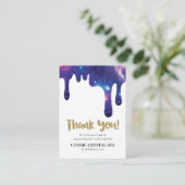 *~* QR COSMIC TROPFEN DANK IHNEN LOGO AP8 Review Begleitkarte (Stehend Vorderseite)