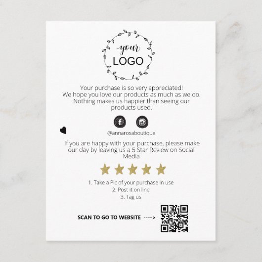 *~* QR COSMIC TROPFEN Logo DANK IHNEN AP8 Review E Begleitkarte (Rückseite)