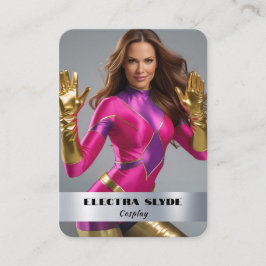 QR-Cosplay-Karten für Schwermetalle Visitenkarte