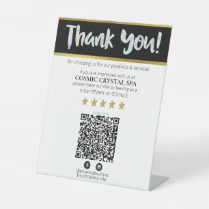 *~* QR DANK SIE ÜBERPRÜFEN Pastel HOLO AP8 Sockelschild