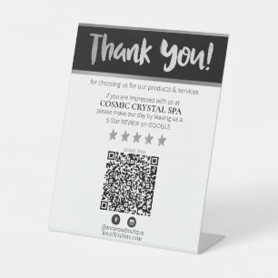*~* QR DANK SIE ÜBERPRÜFEN SILVER GRAU AP8 SOCKELSCHILD