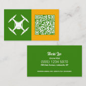 QR Drones Telefonnummerkarte (Vorne/Hinten)