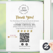 *~* QR Einfache minimale Überprüfung Logo DANK IHN Fensteraufkleber (Zuhause)