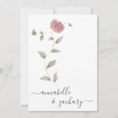 *~* QR Einfache UAWG Rose Gold Glitzer AR12 Hochze Einladung (Vorderseite)