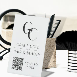 QR Elegante Gestern und Heute Sockelschild