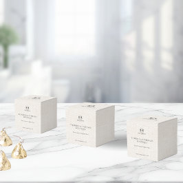 QR Event-Marketing für Sleek Linen Business-Logo V Geschenkschachtel