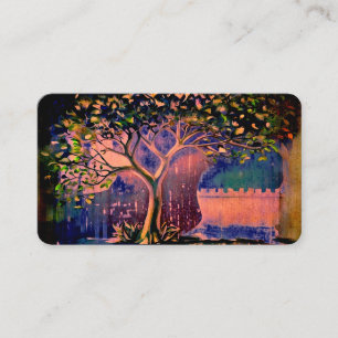 *~* QR Fantasy Ethereal TREE AP82 Business Card Visitenkarte