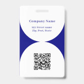 QR-Firmenlogo für nagelblaues Foto Ausweis (Rückseite)