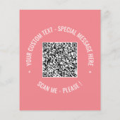 QR-Flyer für die QR-Codeprüfung Info Text und Farb Flyer (Hinten)