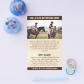 QR-Flyer für Pferderittenklassen von Kindern Flyer (Einzeln)