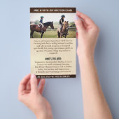 QR-Flyer für Pferderittenklassen von Kindern Flyer (Handgriff)