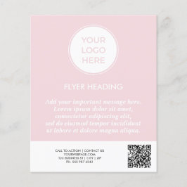 QR-Flyer für QR-Codes in Business Pink Flyer