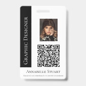 QR-Foto Business Company Large Ausweis (Rückseite)