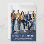 QR-Foto-Code Firmenweihnachtszeit Feiertagskarte (Vorderseite)