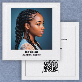 QR & Foto Dreadlocks Loctician Telefonnummerkarte