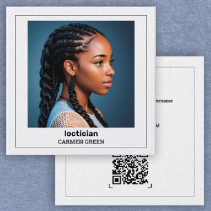 QR & Foto Dreadlocks Loctician Telefonnummerkarte