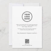 QR-Foto Firmenweihnachtszeit Feiertagskarte (Rückseite)