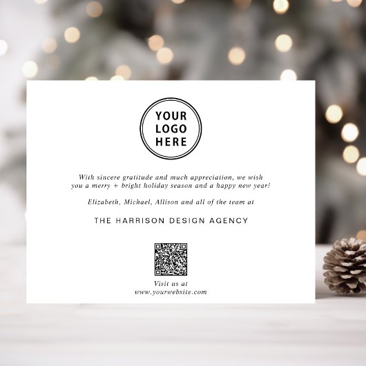 QR-Foto Firmenweihnachtszeit Feiertagskarte