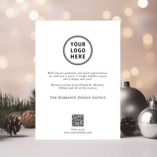 QR-Foto Firmenweihnachtszeit Feiertagskarte