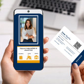 QR-Foto für das Logo "Real Anwesen Agent"-Beruflic Visitenkarte