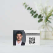 QR-Foto für die persönliche Sicherheit Visitenkarte (Stehend Vorderseite)