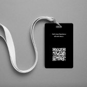 QR-Foto für einfaches Business-Logo Ausweis