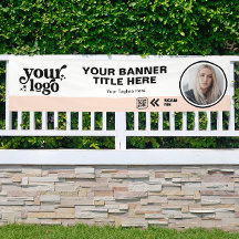 QR-Foto für Firmenlogos im Freien Rosa