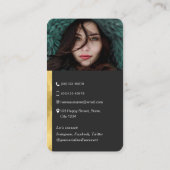 QR-Foto für Künstlertänzerin Visitenkarte (Rückseite)